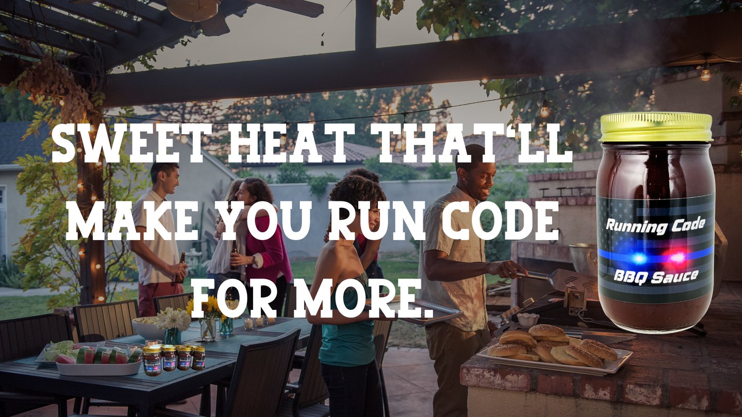 Running Code BBQ Sauce. Sweet Heat, Competition-Ready Flavor